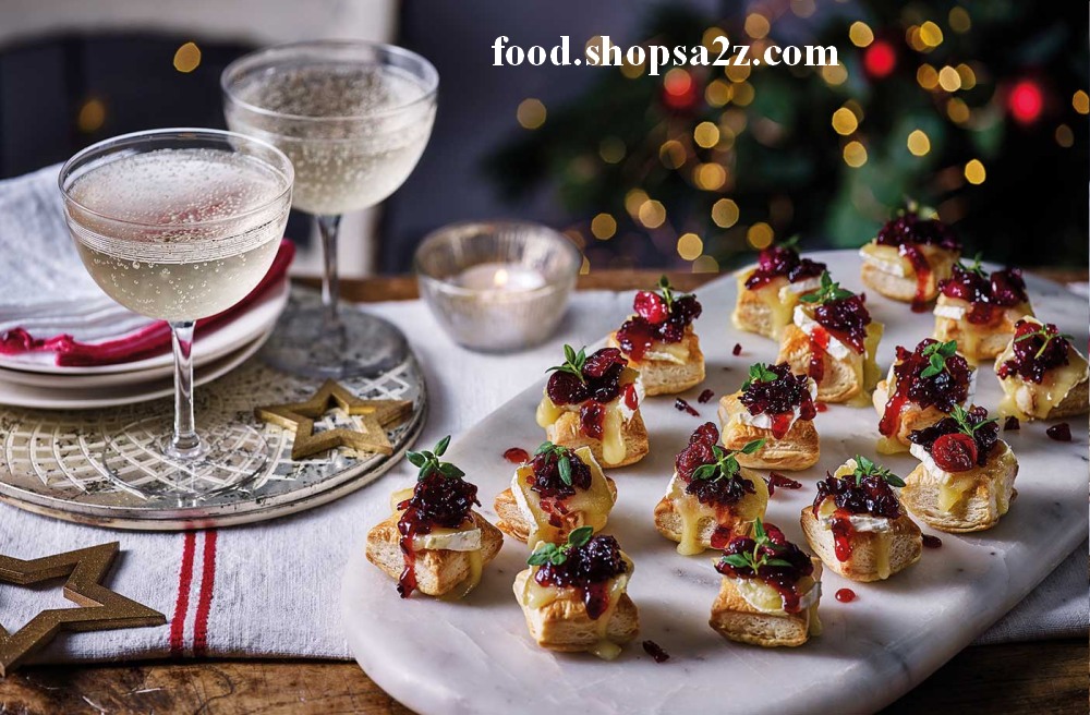 Cranberry Camembert puffs